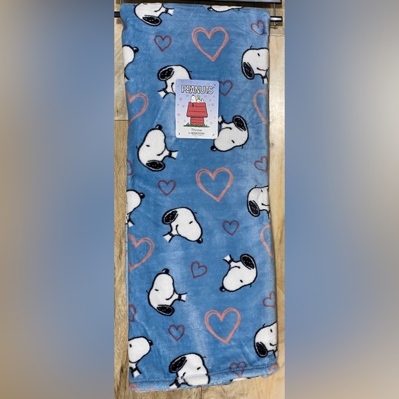 Peanuts Bedding Peanuts Snoopy Valentines Hearts Blue 6x70